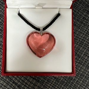 Baccarat Crystal Heart Pendant
